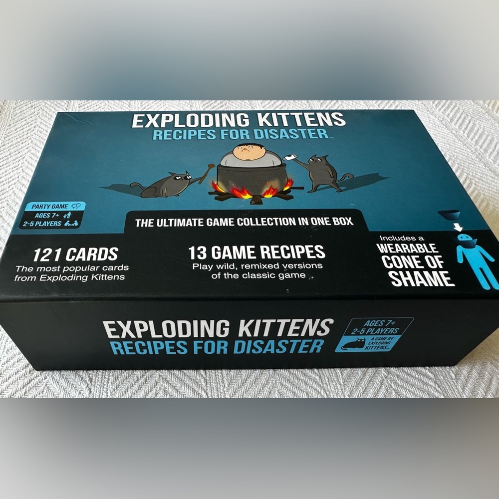 Exploding Kittens Recipes for Disaster -Party/Family Card Game for Kids & Adults